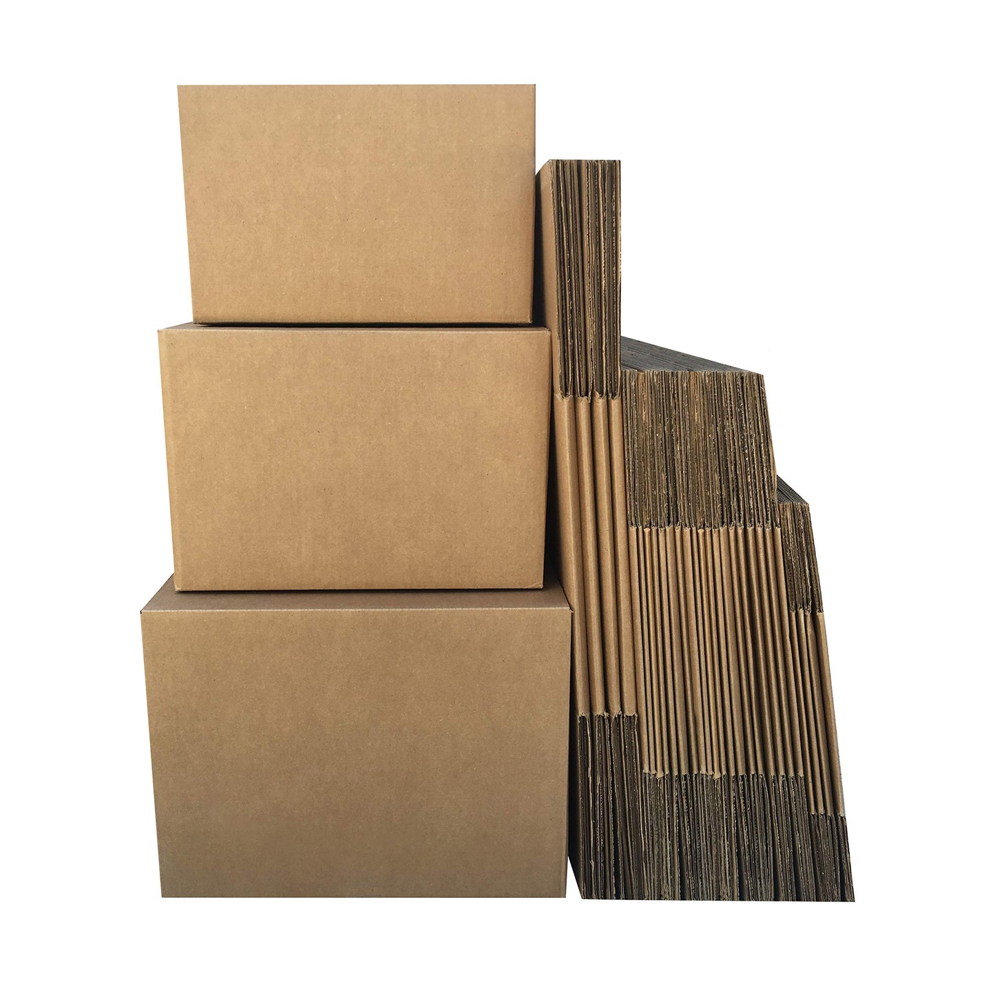 Amazon Basics Cardboard Moving Boxes in Small, Medium and Large Sizes (Assorted), Pack of 30, Brown