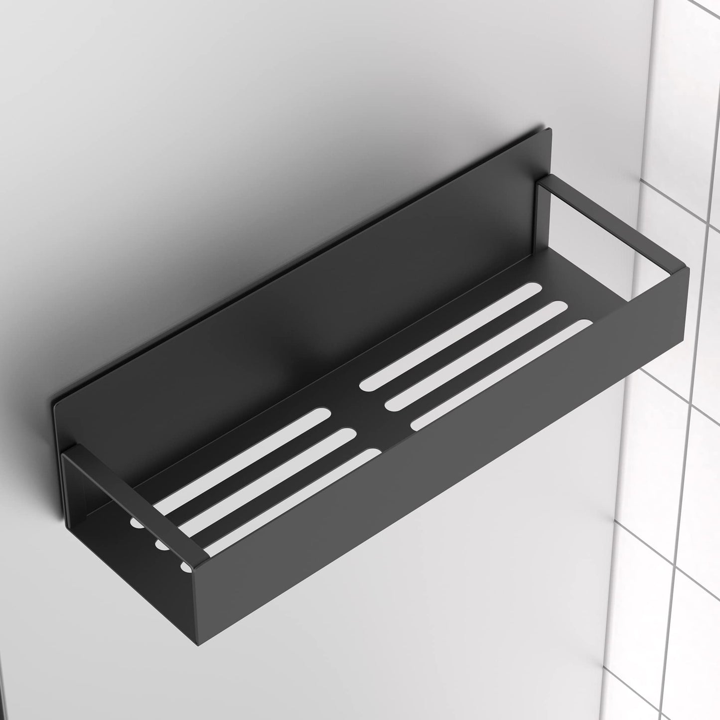 6 Pack Magnetic Spice Storage Rack Organizer for Refrigerator and Oven, Black Fridge Organizers and Storage