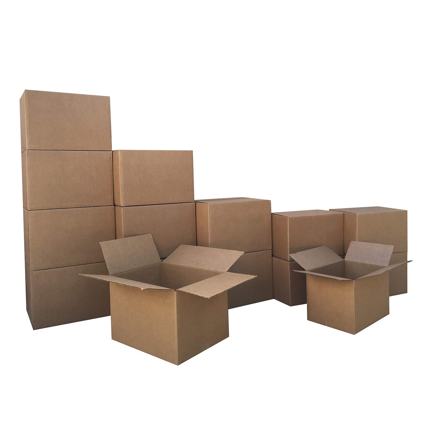 Amazon Basics Cardboard Moving Boxes in Small, Medium and Large Sizes (Assorted), Pack of 30, Brown