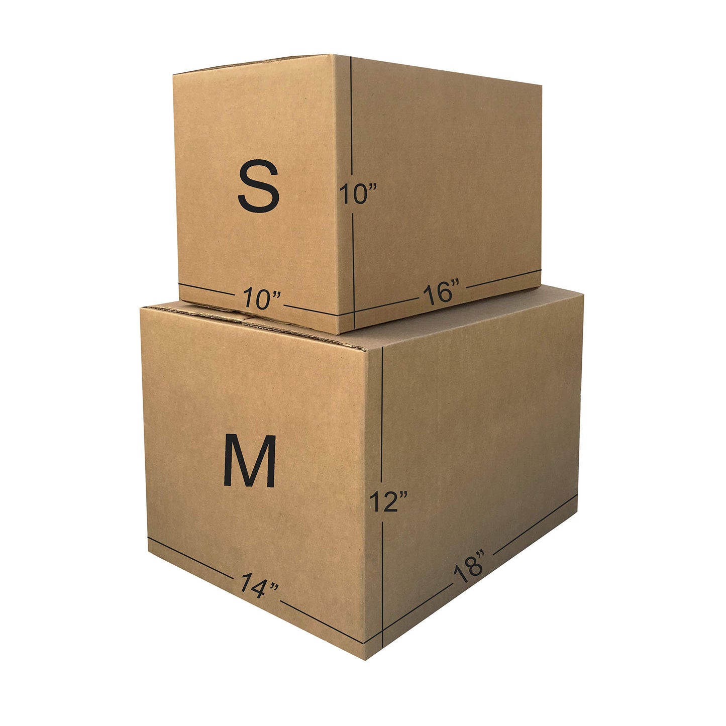 Amazon Basics Cardboard Moving Boxes in Small, Medium and Large Sizes (Assorted), Pack of 30, Brown